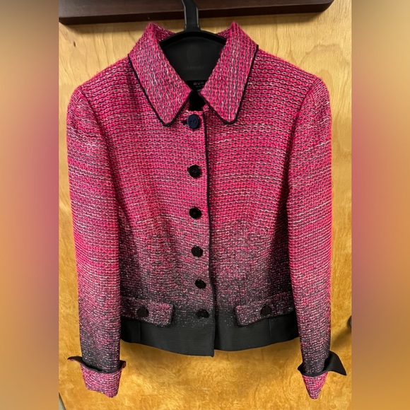 Worth New York Jacket Size 4 Pink And Black Classy - Picture 1 of 11